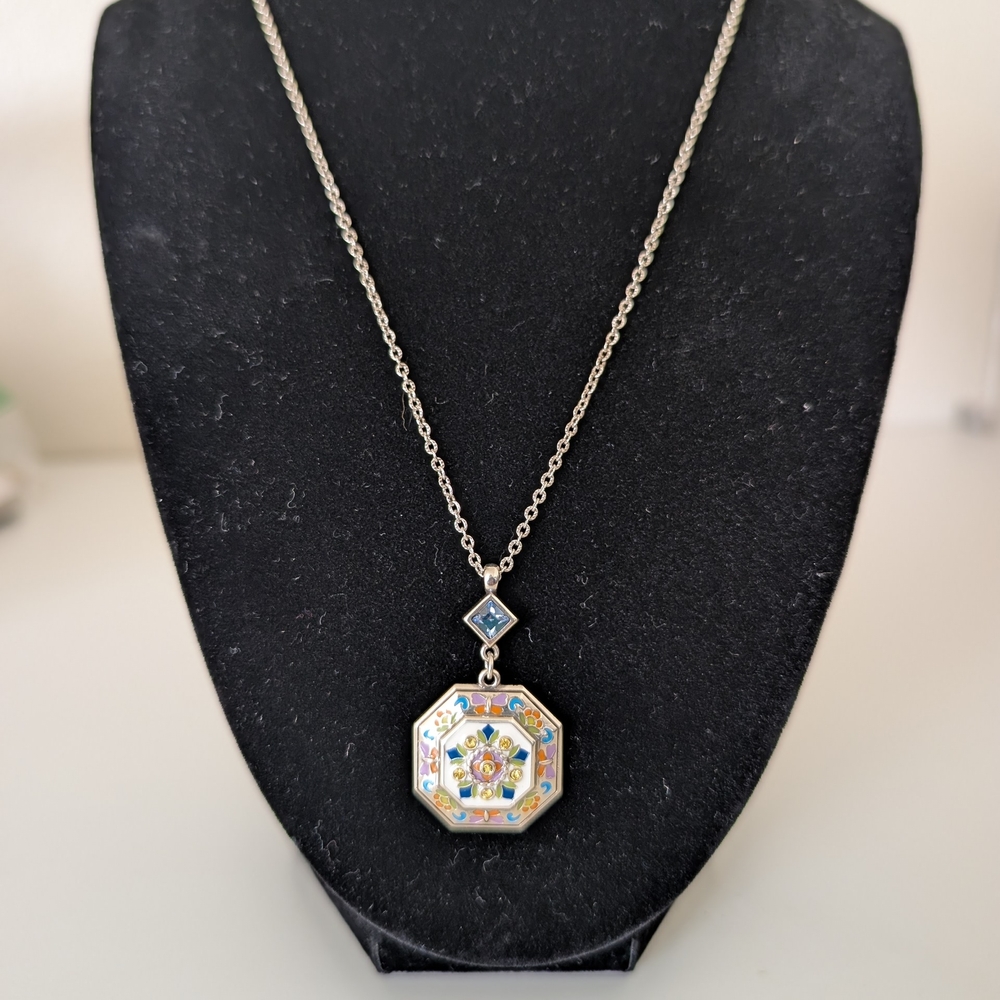 Elegant Brighton La Farfalla Tile Necklace NWT